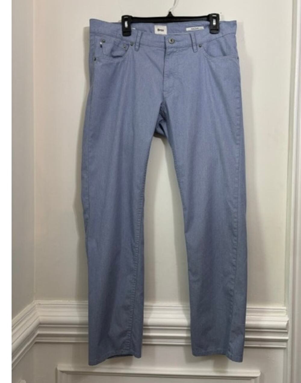 BRAX Two Tone Flex Casual Pants Light Blue Men's 36x32 Chuck Modern Fit